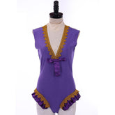 Halloweez Circus Showman Costume - Women's Greatest Showman Inspired Zendaya Bodysuit Cape Suit - Halloweez